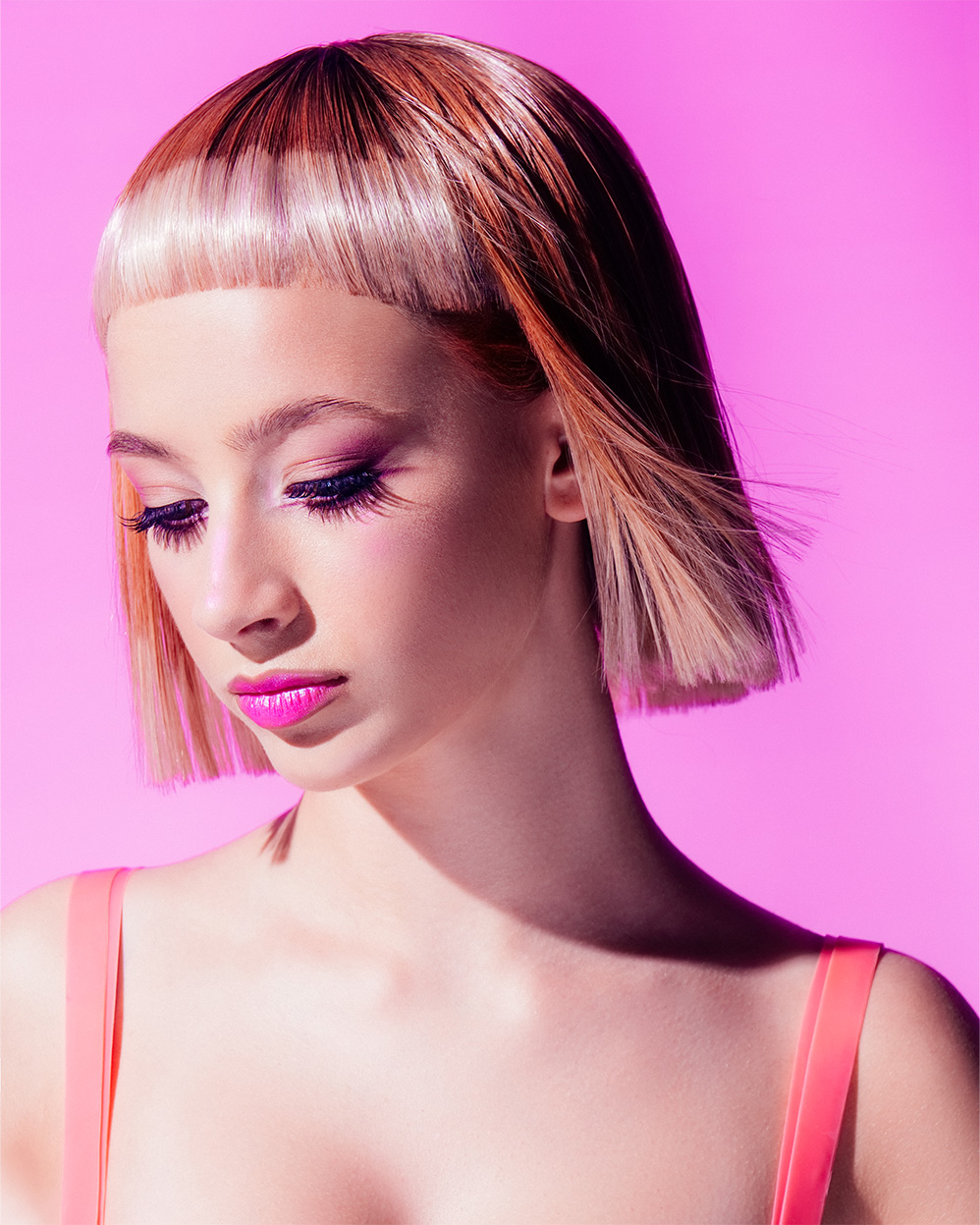 Copper Bob wit Micro Fringe - Martine Broggy & Lynsey Campbell - BHA Northern Ireland Hairdresser of the Year 2026 Finalist Collection